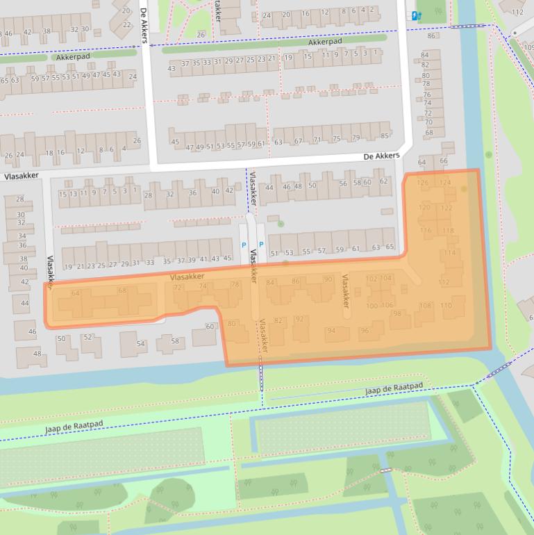 Kaart van postcodegebied 3124AL.