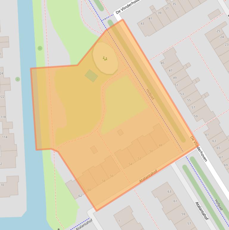 Kaart van postcodegebied 3124BB.