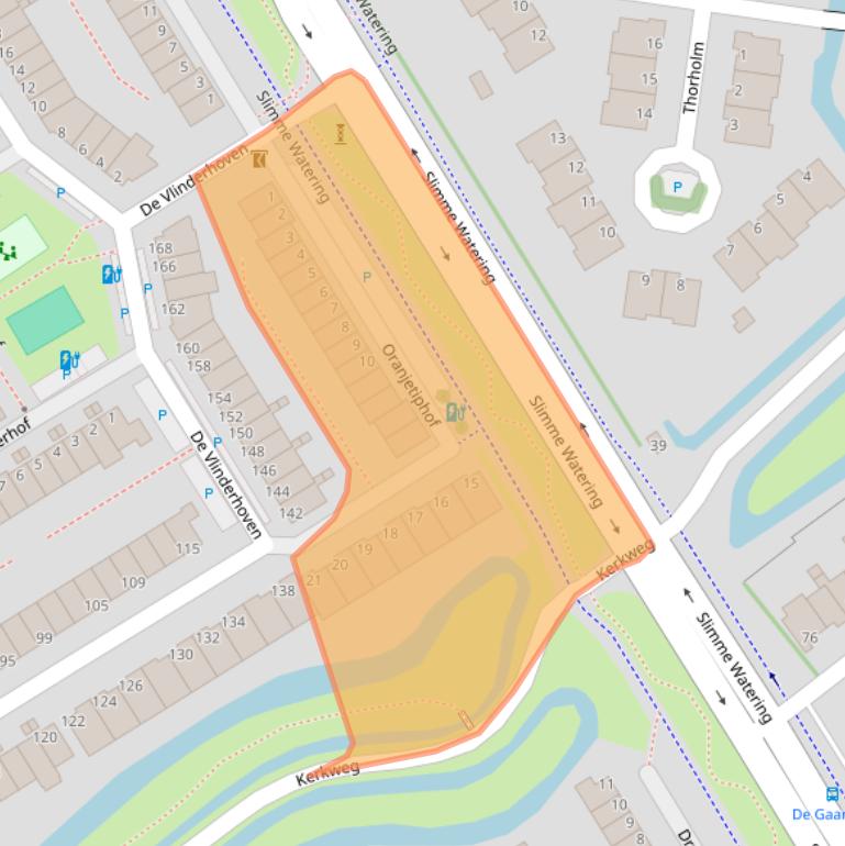 Kaart van postcodegebied 3124BN.