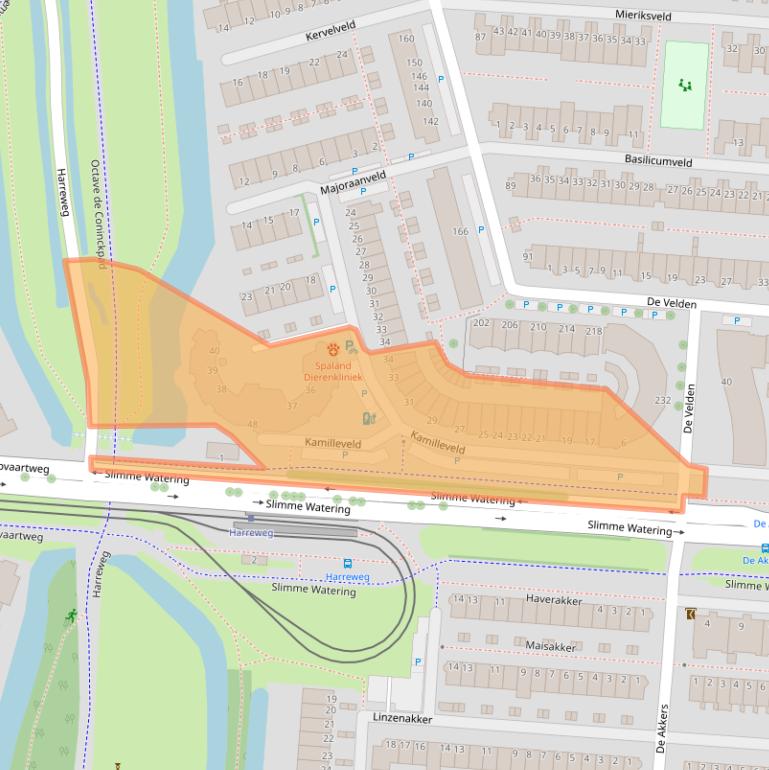Kaart van postcodegebied 3124CE.