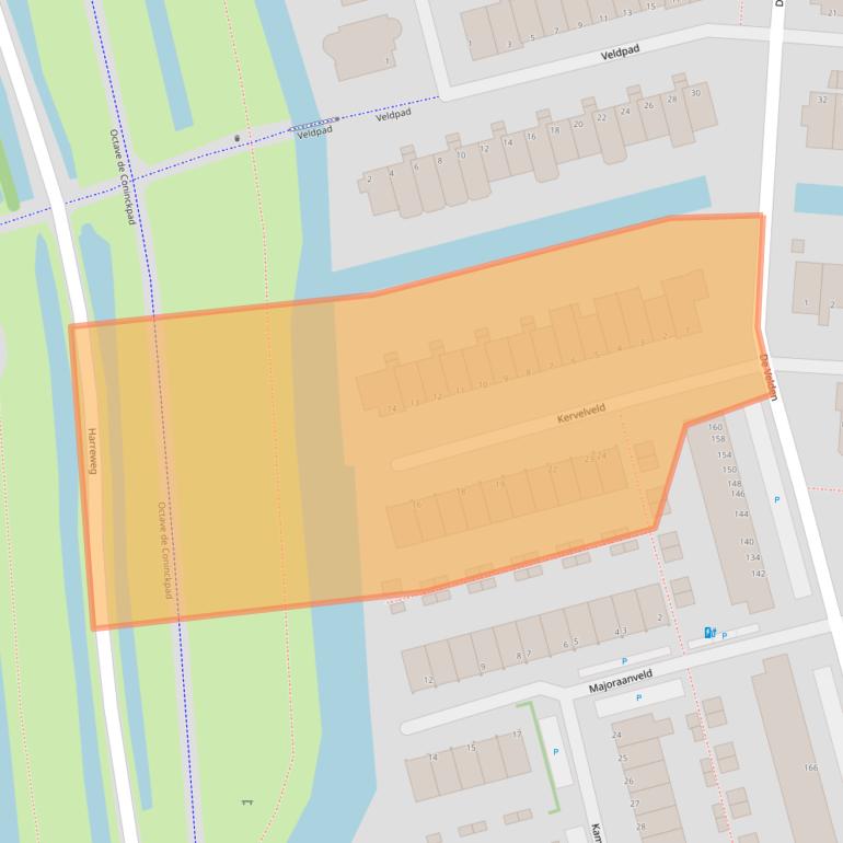 Kaart van postcodegebied 3124CG.