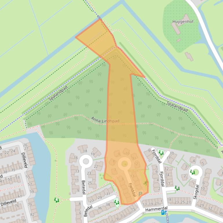 Kaart van postcodegebied 3124NC.