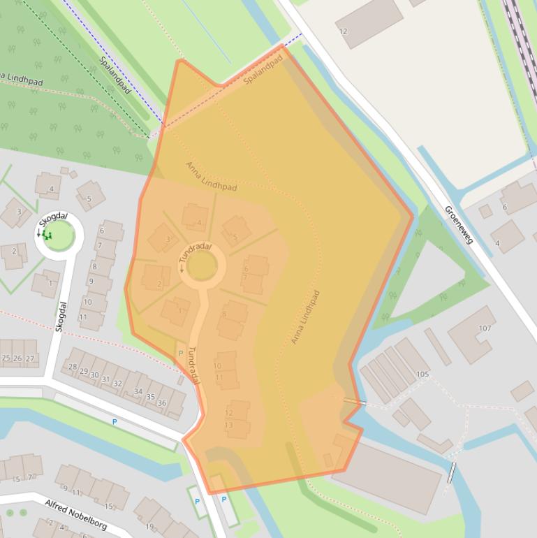 Kaart van postcodegebied 3124NG.