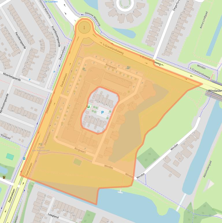 Kaart van postcodegebied 3124PB.