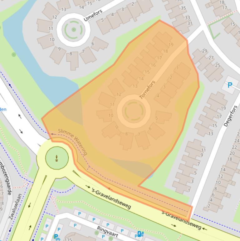 Kaart van postcodegebied 3124RC.