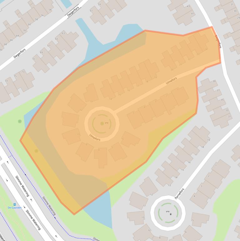 Kaart van postcodegebied 3124RD.