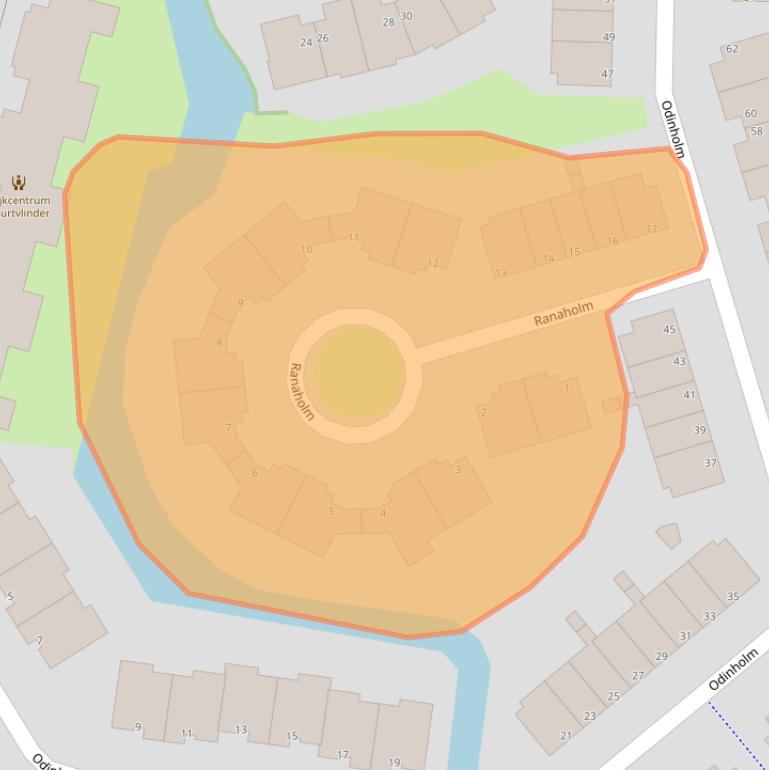 Kaart van postcodegebied 3124SE.