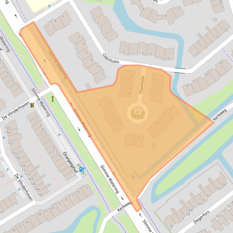 Kaart van postcodegebied 3124SH.