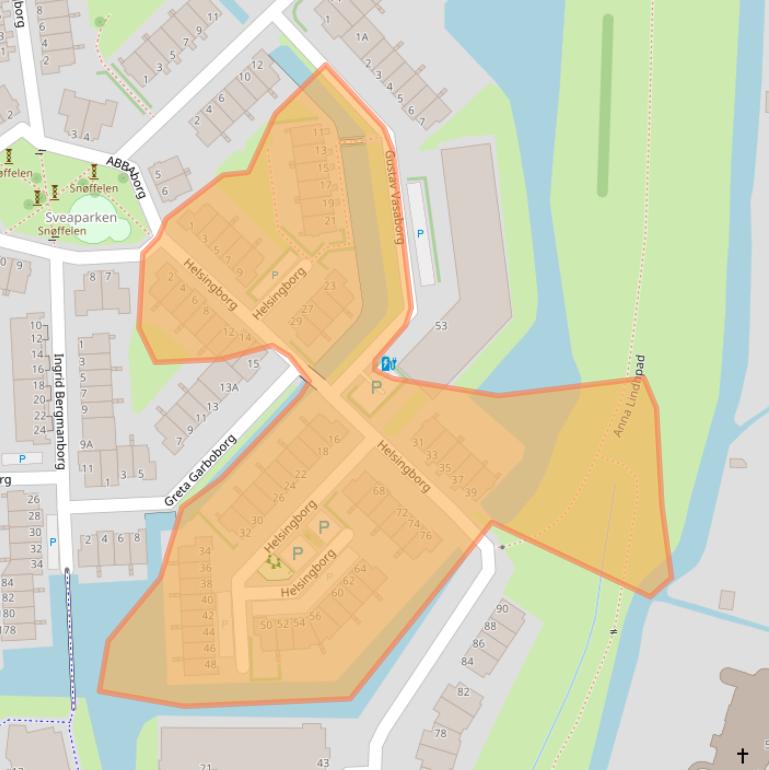 Kaart van postcodegebied 3124TD.