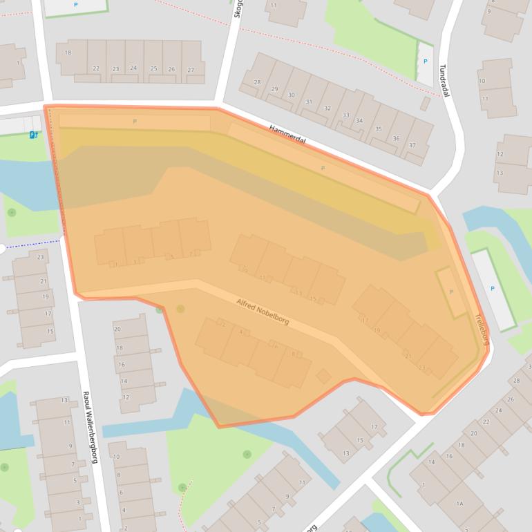 Kaart van postcodegebied 3124TE.