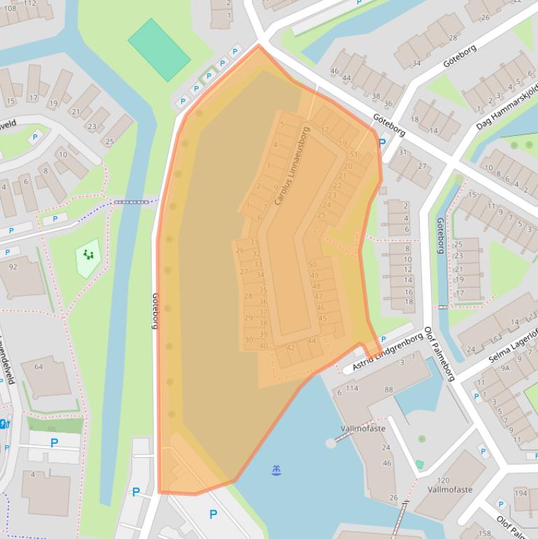 Kaart van postcodegebied 3124TP.