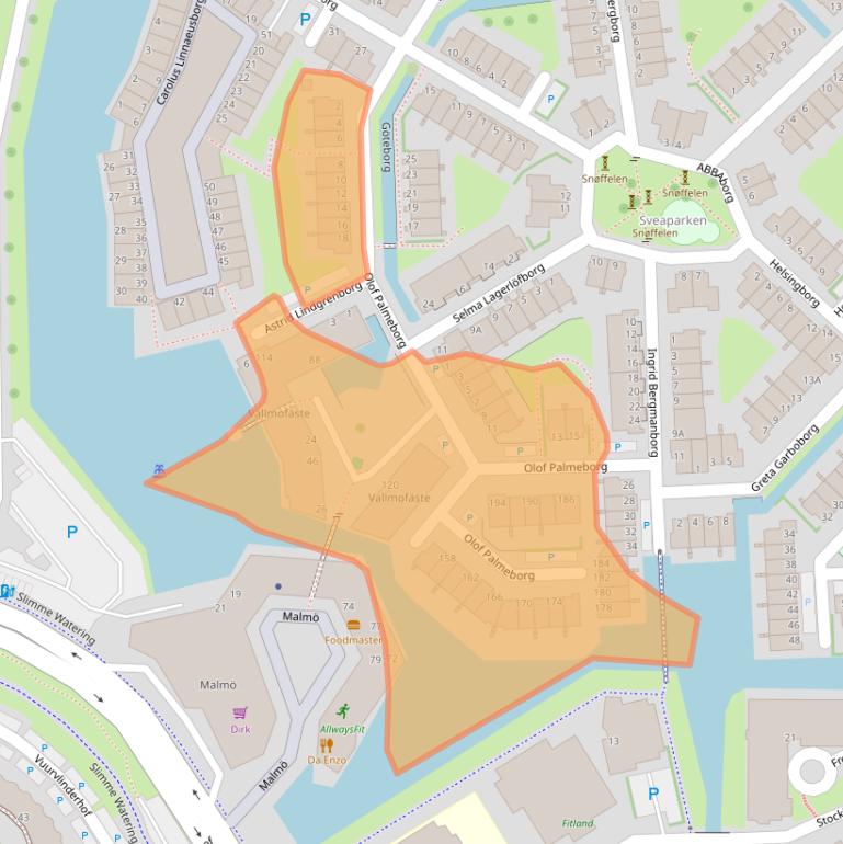 Kaart van postcodegebied 3124TS.