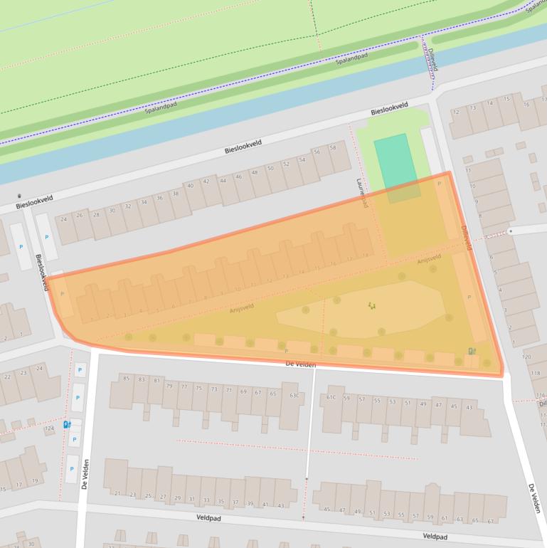 Kaart van postcodegebied 3124VA.