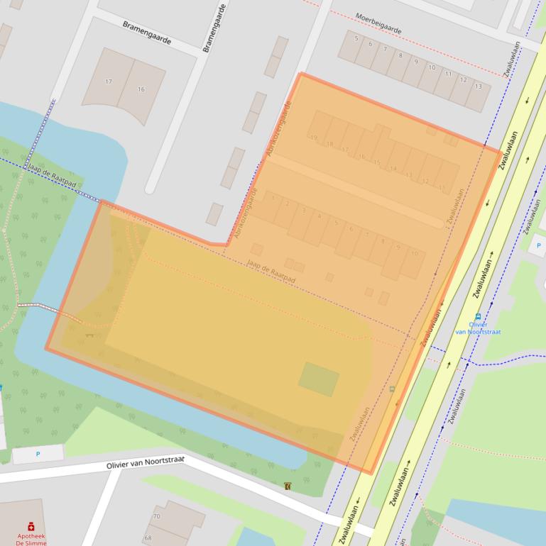 Kaart van postcodegebied 3124WB.