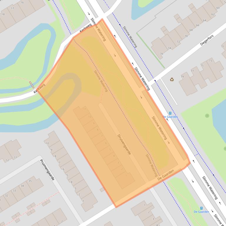 Kaart van postcodegebied 3124WE.