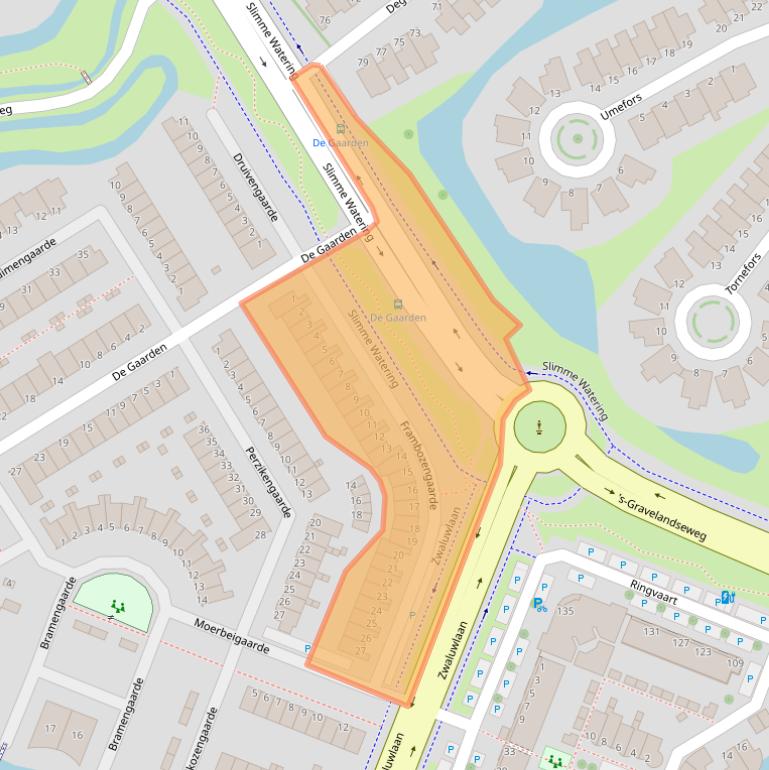 Kaart van postcodegebied 3124WG.