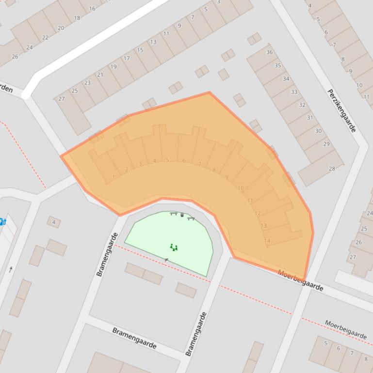 Kaart van postcodegebied 3124WK.