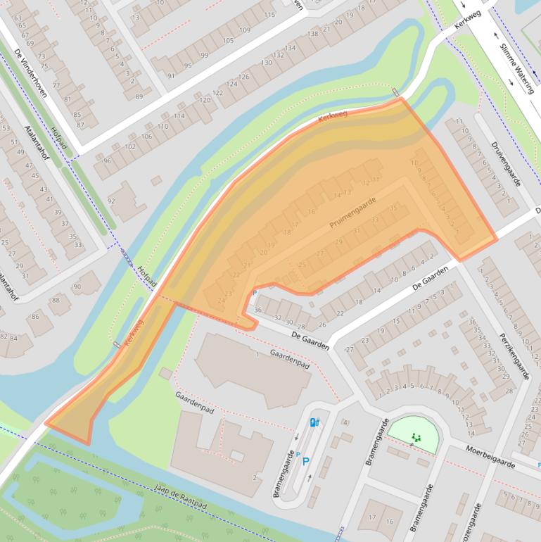 Kaart van postcodegebied 3124WN.