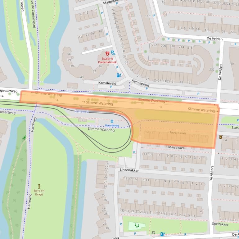 Kaart van postcodegebied 3124XD.