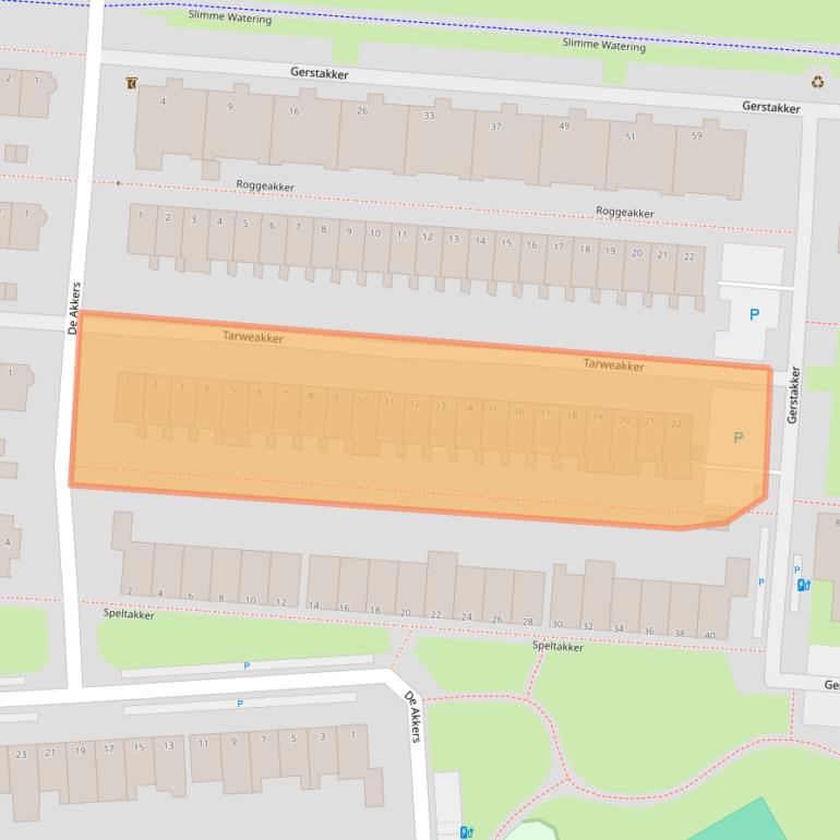 Kaart van postcodegebied 3124XL.