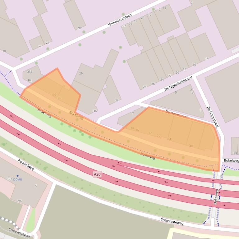 Kaart van postcodegebied 3125AD.