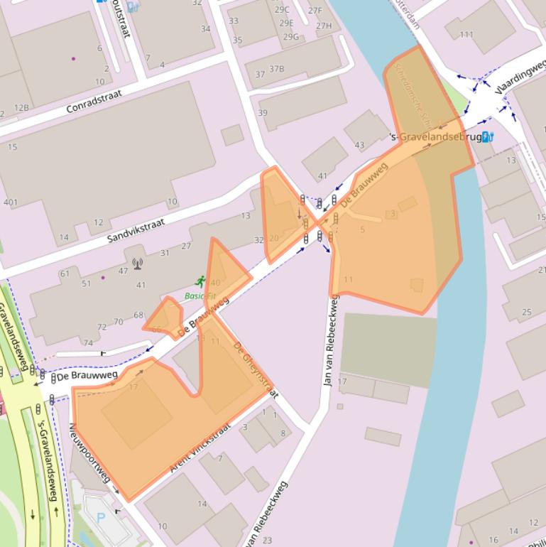 Kaart van postcodegebied 3125AE.