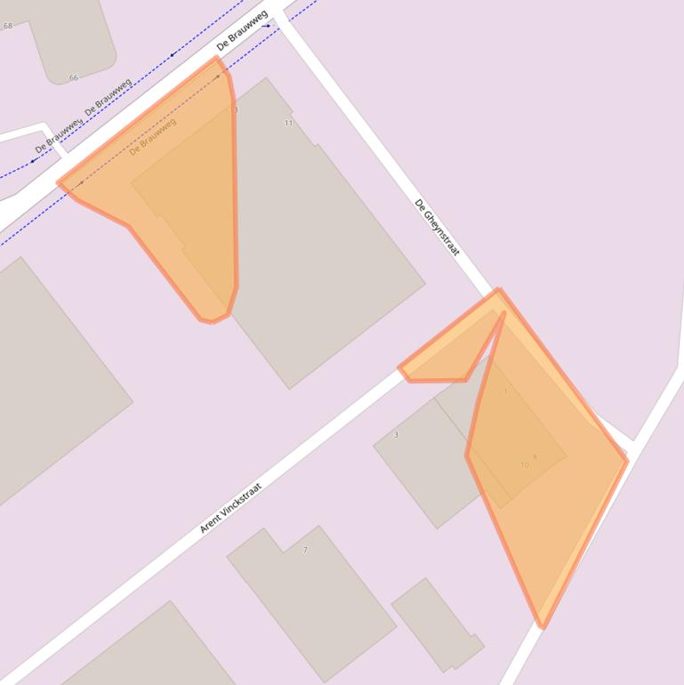 Kaart van postcodegebied 3125AG.