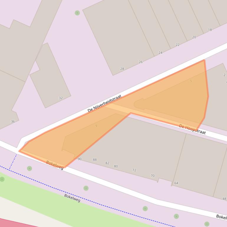 Kaart van postcodegebied 3125AJ.