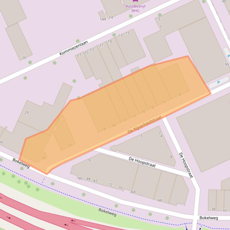 Kaart van postcodegebied 3125AK.