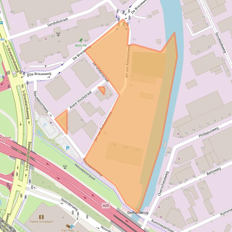 Kaart van postcodegebied 3125AL.