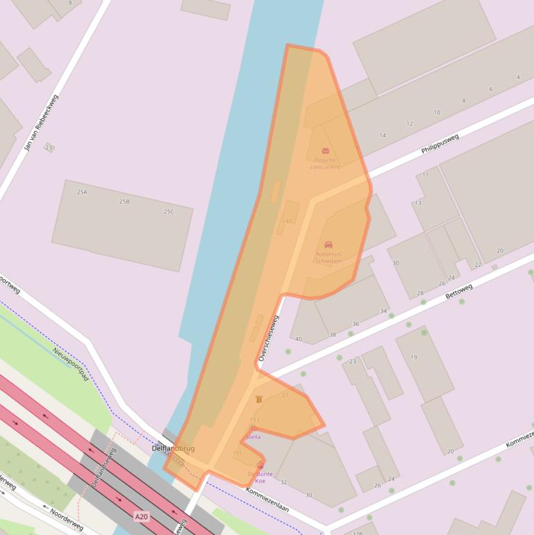 Kaart van postcodegebied 3125AR.