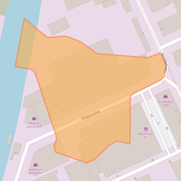 Kaart van postcodegebied 3125AS.