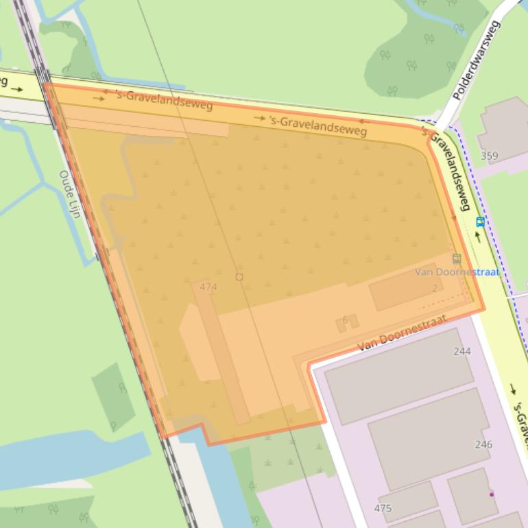 Kaart van postcodegebied 3125BL.