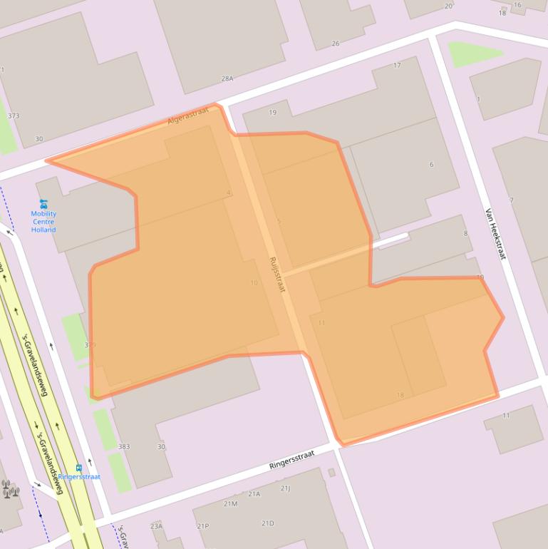 Kaart van postcodegebied 3125BR.