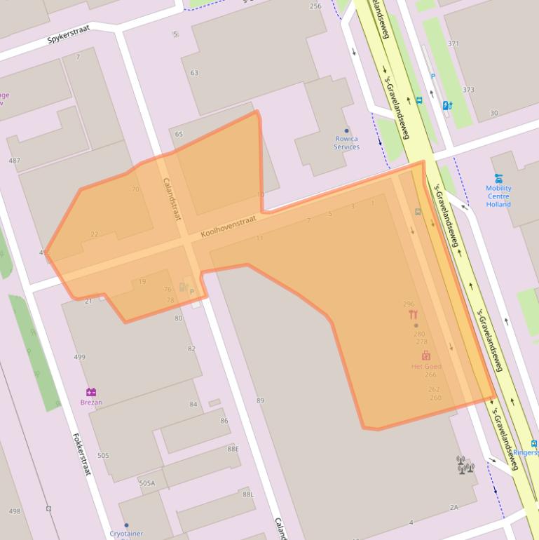 Kaart van postcodegebied 3125BT.