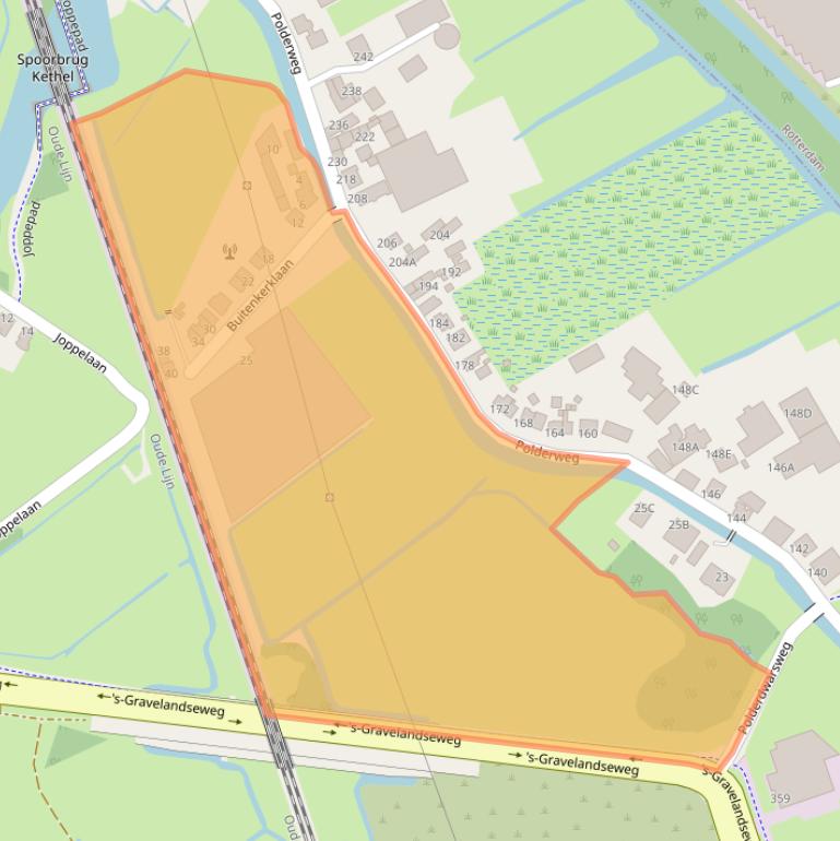 Kaart van postcodegebied 3125KC.