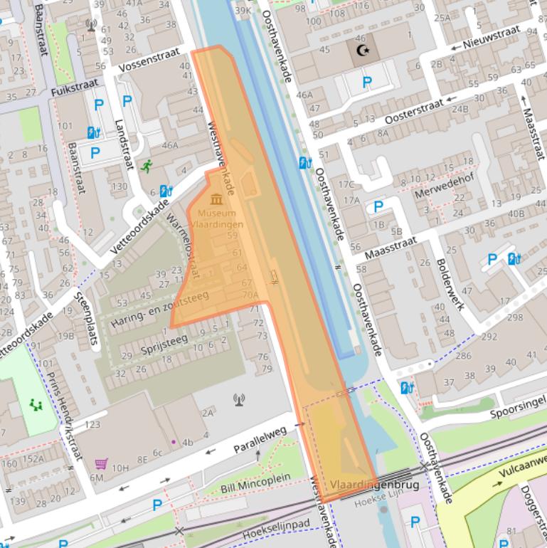 Kaart van postcodegebied 3131AG.
