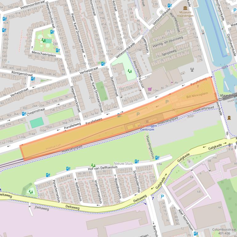 Kaart van postcodegebied 3131AJ.