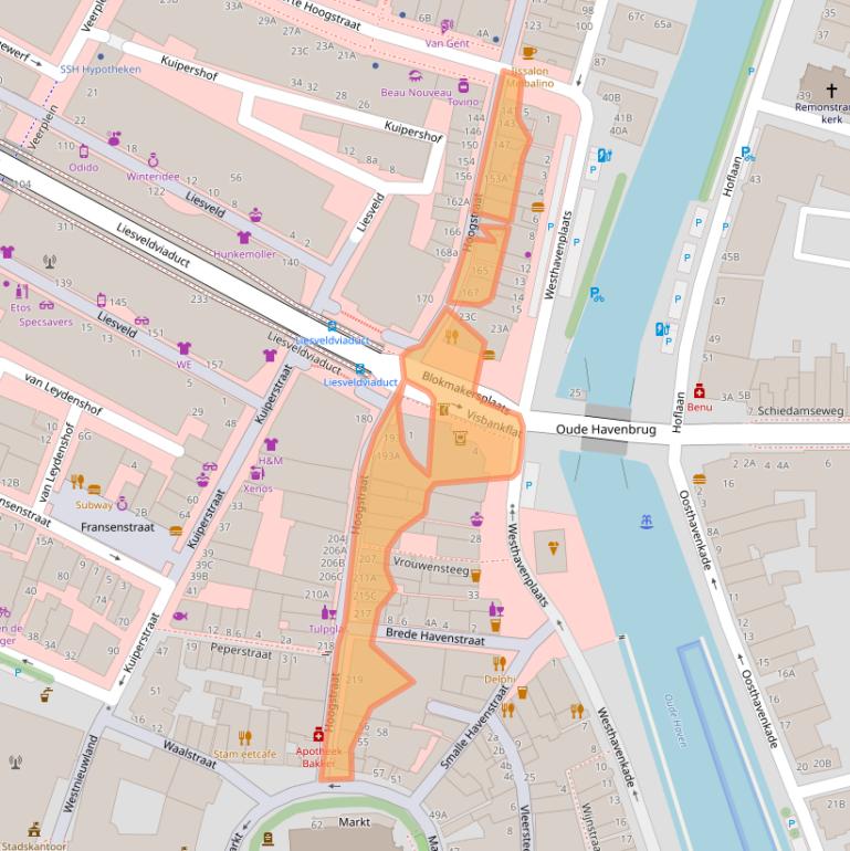 Kaart van postcodegebied 3131BB.