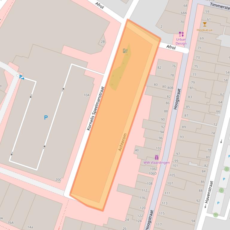 Kaart van postcodegebied 3131BE.