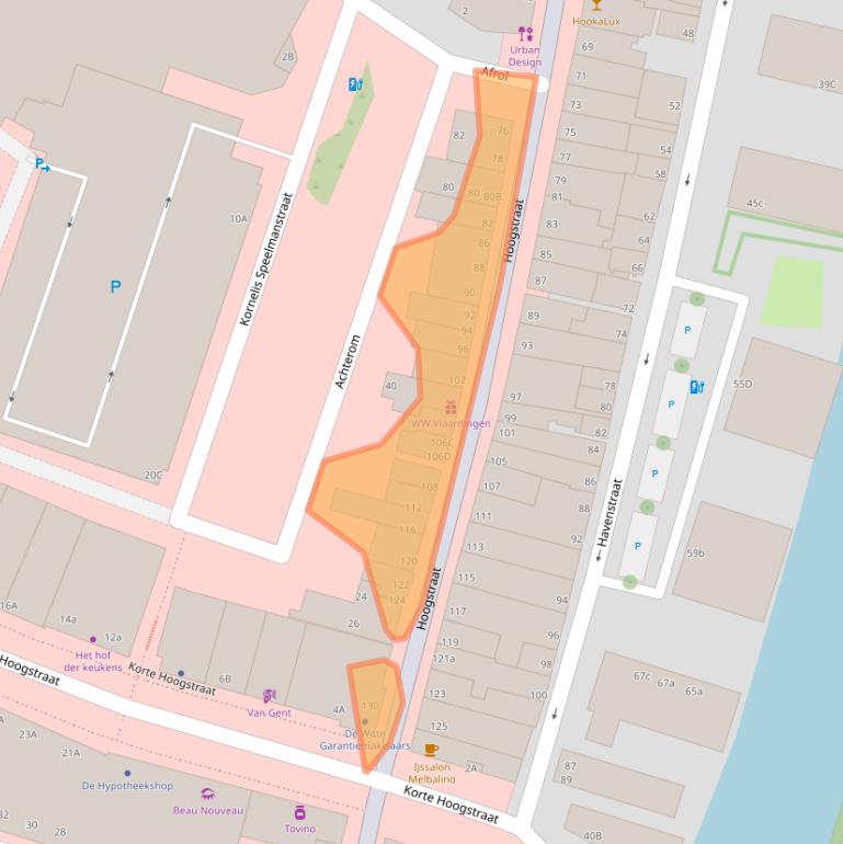 Kaart van postcodegebied 3131BP.