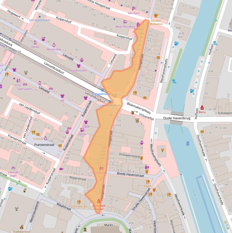 Kaart van postcodegebied 3131BR.