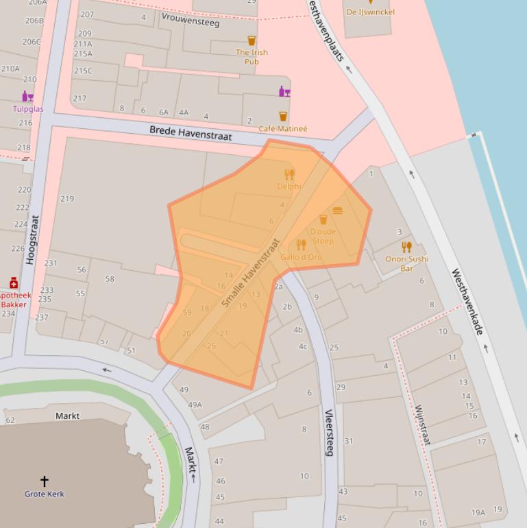 Kaart van postcodegebied 3131BS.