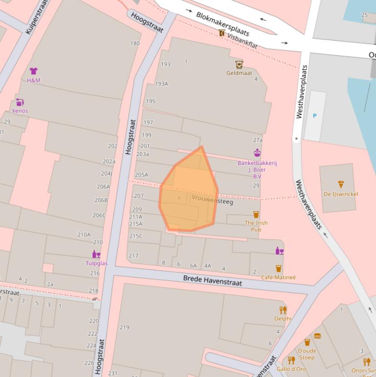 Kaart van postcodegebied 3131BV.