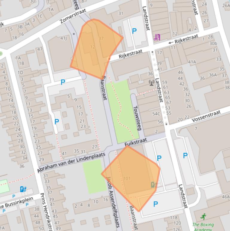 Kaart van postcodegebied 3131CA.