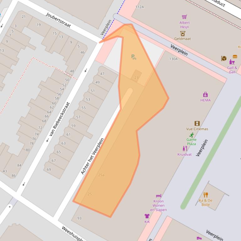 Kaart van postcodegebied 3131CD.