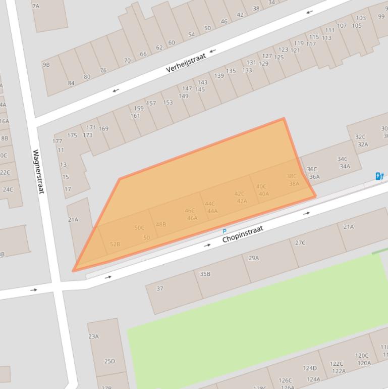 Kaart van postcodegebied 3131DE.