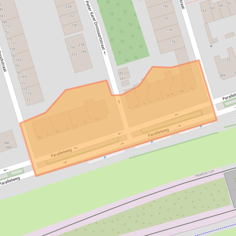 Kaart van postcodegebied 3131DH.