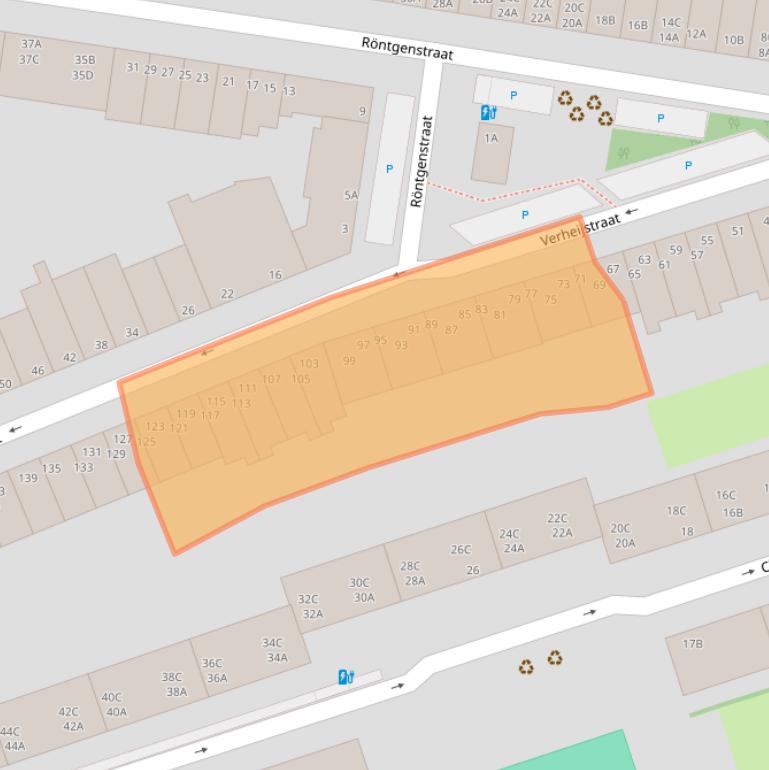 Kaart van postcodegebied 3131DR.