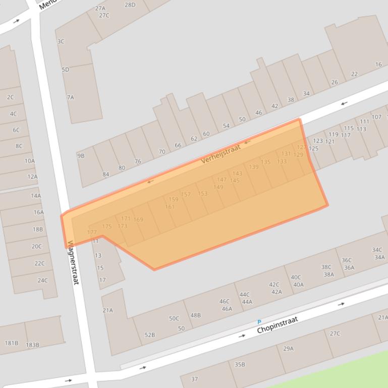 Kaart van postcodegebied 3131DS.